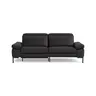 Sofa Braska - 3-Sitzer, inkl. Relaxfunktion (motorisch), Kopfstütze/Armlehne verstellbar, Leder, Anthrazit