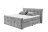 Boxspringbett- Liegefläche ca. 180x200 cm, Stoff, Grau