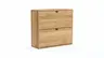 Schuhschrank Williston - Korpus Wildeiche massiv / Front sandgestrahlt