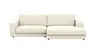 Ecksofa Juni - 1,5-Sitzer mit Longchair rechts, Stoff, Natur