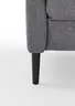 Ecksofa EM Preko mit Kopfstützen - 3-Sitzer mit Ecke rechts, Stoff, Grau