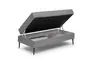 Megahocker - mit Stauraum, LB. ca. 140x80, Stoff, Grau