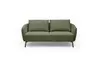 Sofa CARLLOTA - 2,5-Sitzer, Stoff, Dunkelgrün