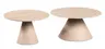Couchtisch - 2er Set, Traventinoptik hell, Cremeweiß