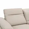 Sofa Rafaela 2.0 - 2,5-Sitzer inkl. 1x Relaxfunktion und Kopfteile verstellbar, Leder, Champagner