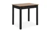 Esstisch - LB ca. 110x67 cm, Artisan Eiche Nachbildung, Schwarz