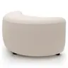 Anstellhocker Karasu - Stoff, Creme