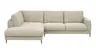 Ecksofa Janne - Ecke links, 2-Sitzer, Feincord, Sand