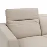 Ecksofa Rafaela 2.0 - 2,5-Sitzer mit Longchair rechts inkl. Kopfteilverstellung, Leder, Champagner