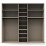 Drehtürenschrank Matera - BHT ca. 251x235x60 cm, Lack Matt, Kaschmir, Eiche, Milk