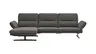 Ecksofa  Alexander -  Longchair links mit 3-Sitzer inkl. Kopfstütze/Armlehne verstellbar, Stoff, Taupe