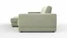 Ecksofa Juni -  Longchair links mit 1,5-Sitzer, Stoff, Lindgrün