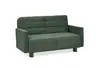 Faltsofa Easy - 2-Sitzer, ca. 140 cm inkl. Schlaffunktion/Armlehne verstellbar, Stoff, Dunkelgrün