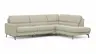 Ecksofa Valera - 3-Sitzer mit Ecke rechts inkl. Rückenlehne verstellbar und Relaxfunktion motorisch, Stoff, Limone