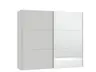 Schwebetürenschrank JOIN IT- B ca. 252 cm., Hellgrau, Matt. Spiegel