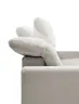 Ecksofa - CALM FLEX 2.0, Longchair links mit 3-Sitzer, Kopfteil verstellbar, Stoff, Hellgrau