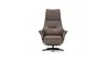 Relaxsessel Girona - Relaxfunktion (motorisch), Leder, Braun