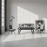 Esstisch Paccino I T - LB ca. 180x90 cm, Marmoroptik grau, Schwarz