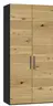 Drehtürenschrank JOIN IT- B ca. 101 cm., Schwarz, Eiche, Natur, Bretteroptik