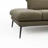 Sofa Elena - 2-Sitzer, Kopfteil/Armlehne verstellbar, Leder, Olive