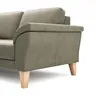Ecksofa Rockport A - Ecke links mit 2,5-Sitzer, Leder, Dunkelgrau