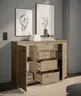 Kommode - B ca. 119 cm, Artisan Eiche Nachbildung