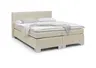 Boxspringbett HAIKOS- Liegefläche ca. 180x200 cm, Stoff, Beige, Bonell, Inkl. Topper