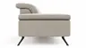 Sofa Rafaela 2.0 - 2,5-Sitzer inkl. Kopfteil verstellbar, Stoff, Champagner