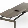 Esstisch Saratoga - ausziehbar, LB ca. 180x95 cm, Buche massiv, silbergrau geölt
