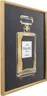 Bild- BHT ca. 115x115x4,7 cm, Schwarz, Goldfarben