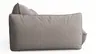 Trapezsofa Fluffy - 2-Sitzer mit Trapezelement und Abschlussteil inkl. Rückenlehne verstellbar, Stoff, Taupe