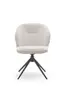Stuhl MERRITH - drehbar, Stoff, Creme