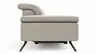 Sofa Rafaela 2.0 - 2,5-Sitzer inkl. 1x Relaxfunktion und Kopfteile verstellbar, Stoff, Champagner
