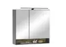 Spiegelschrank- B ca. 80 cm, Schwarz Matt, Spiegel