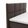 Boxspringbett Alpin Luxe - inkl. Kopf- und Fußteil verstellbar, Liegefläche ca. 160x200 cm, Stoff, Dunkelbraun