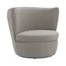 Sessel Cativa -  drehbar, Stoff, Graubeige