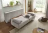 Querschläfer EM Korsika - 2-Sitzer mit Schlaffunktion inkl. Bettkasten, Stoff, Beige