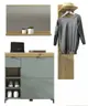 Garderobe - Schilfgrün, Artisan Eiche Nachbildung