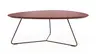 Couchtisch Fano - LBH ca. 87x78x33 cm, Fenix, Bordeaux
