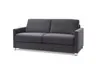 Schlafsofa - 2-Sitzer mit Schlaffunktion, Stoff, Schwarz-Anthrazit