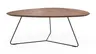 Couchtisch Fano - LBH ca. 96x86x38 cm, Nussbaum, Furnier