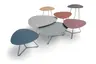 Couchtisch Fano - LBH ca. 87x78x33 cm, Fenix, Aubergine