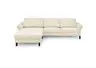 Ecksofa CALM PREMIUM 2.0 - Longchair links mit 3-Sitzer, Rückenlehne verstellbar, Stoff, Sand