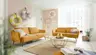 Sofa CARLLOTA - 3-Sitzer, Stoff, Kurkuma