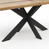 Esstisch Kima - LB ca. 220x100 cm, Wildeiche massiv mit Epoxid-Harz