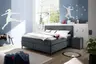 Boxspringbett- Liegefläche ca. 180x200 cm, Stoff, Anthrazit