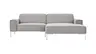 Ecksofa Morten - 1,5-Sitzer, Longchair rechts, Stoff, Natur