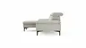 Ecksofa Felipa - Longchair links mit 2,5-Sitzer inkl. Kopfteil verstellbar, Stoff, Natur