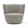 Sessel Cativa -  drehbar, Stoff, Graubeige