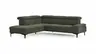 Ecksofa Felipa - Ecke links mit 2,5-Sitzer inkl. Kopfteil verstellbar, Stoff, Dunkelgrün